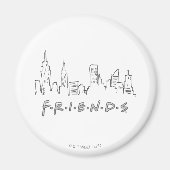 Aimant AMIS™ | Silhouette de New York (Devant)