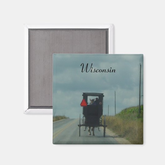 Aimant Amish buggy (Recto/Verso)