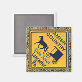 Aimant Amish Horse & Buggy Ride Safe, Magnet! (Recto/Verso)