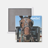 Aimant Amish Smile ; o) (Recto/Verso)