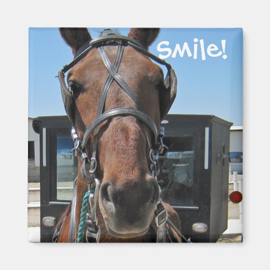 Aimant Amish Smile ; o) (Devant)