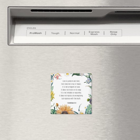 Aimant Amour, 1 Corinthiens 13:4, (In Situ (Lave-vaisselle))