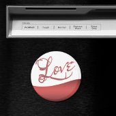 Aimant Amour Abstrait | Script Décontracté moderne à la m