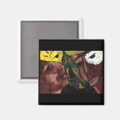 aimant AMOUR AFRICAIN (Recto/Verso)