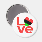 Aimant Amour Afro-Américain (Recto/Verso)