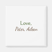 Aimant amour ajouter un nom simple texte modifiable minim (Devant)