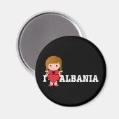 Aimant Amour Albanie (Recto/Verso)