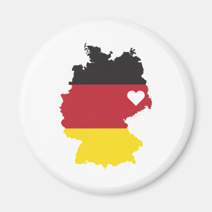 Aimant Amour Allemagne Cadeau Allemand Fierté Coeur