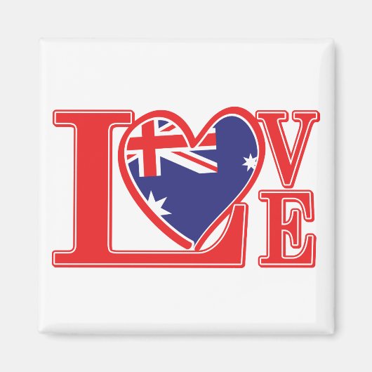 Aimant Amour-Australie (Devant)