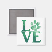 Aimant Amour Classique Vert (Recto/Verso)