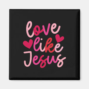 Aimant Amour comme Jésus Coquette Cœur Croix Chrétien Val