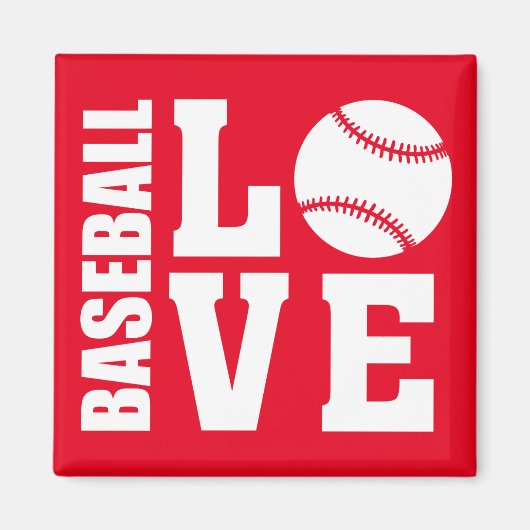 Aimant Amour de Baseball (Devant)