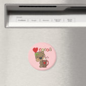 Aimant Amour de cacao d'ours de fille (In Situ (Lave-vaisselle))