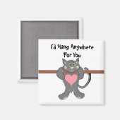 Aimant Amour de chat humour (Recto/Verso)