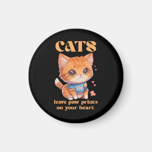 Aimant amour de chat mignon