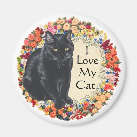 Aimant Amour de Chat Noir (Devant)
