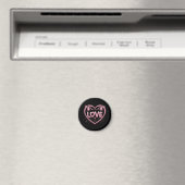Aimant Amour de chat scintillant (In Situ (Lave-vaisselle))
