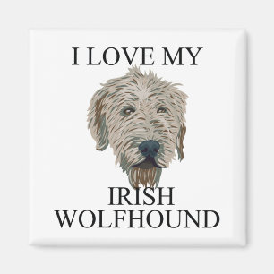Aimant Amour de chien-loup irlandais !