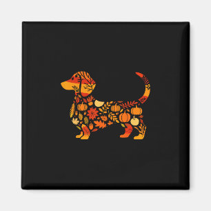 Aimant Amour de chien teckel d'automne Maman doxie Action