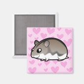 Aimant Amour de hamster nain (Recto/Verso)