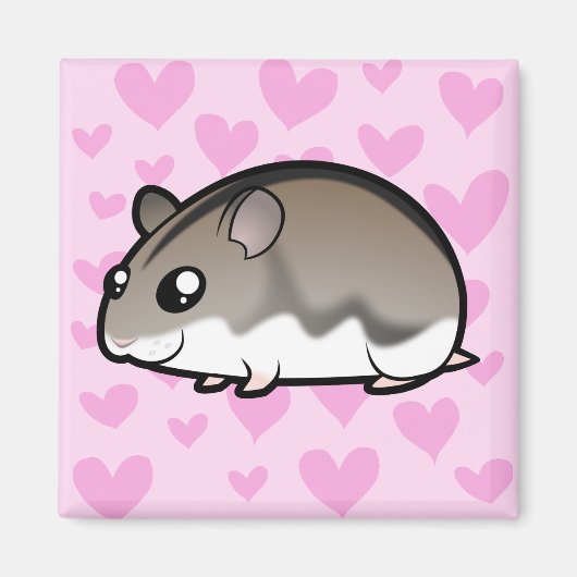 Aimant Amour de hamster nain (Devant)