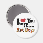 Aimant Amour de Hot Dog (Recto/Verso)