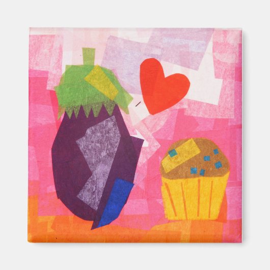 Aimant Amour de l'aubergine (Devant)