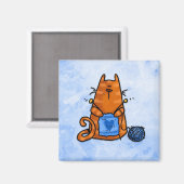 Aimant amour de paix tricot (Recto/Verso)