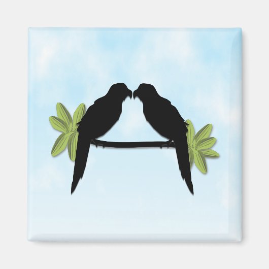 Aimant Amour de perroquet (Devant)