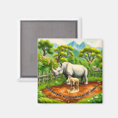 Aimant Amour de Rhino (Recto/Verso)
