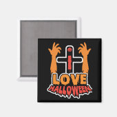 Aimant Amour drôle Halloween Éffrayant mains Zombie (Recto/Verso)