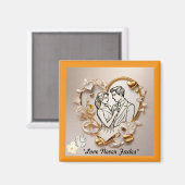 Aimant "Amour du coeur intemporel" (Recto/Verso)