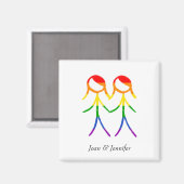 Aimant Amour En Couleur Pleine (Recto/Verso)