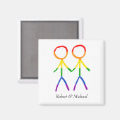 Aimant Amour En Couleur Pleine (Recto/Verso)