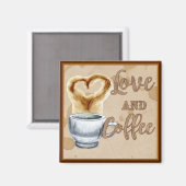 Aimant Amour et Café (Recto/Verso)