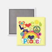 Aimant Amour et paix bébé (Recto/Verso)