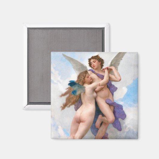 Aimant Amour et Psyché, Bouguereau (Recto/Verso)