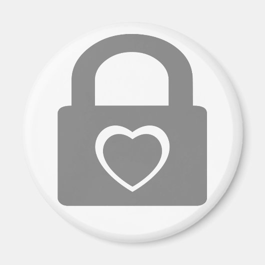 Aimant amour fermé. (Devant)