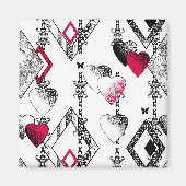 Aimant Amour, filet, patchwork (Devant)