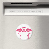 Aimant Amour Flamant rose (In Situ (Lave-vaisselle))