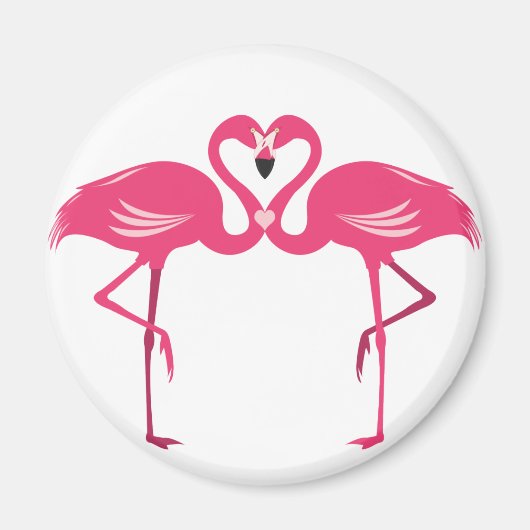 Aimant Amour Flamant rose (Devant)
