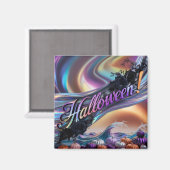 Aimant Amour fluorescent dans une lumière Citrouille (Recto/Verso)