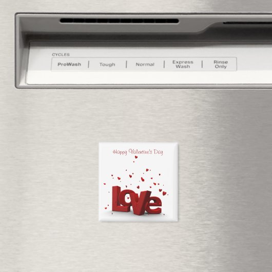 Aimant Amour - Heureuse Sainte-Valentin (In Situ (Lave-vaisselle))