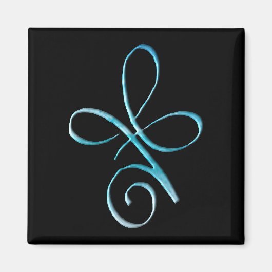 Aimant Amour inconditionnel turquoise (Devant)