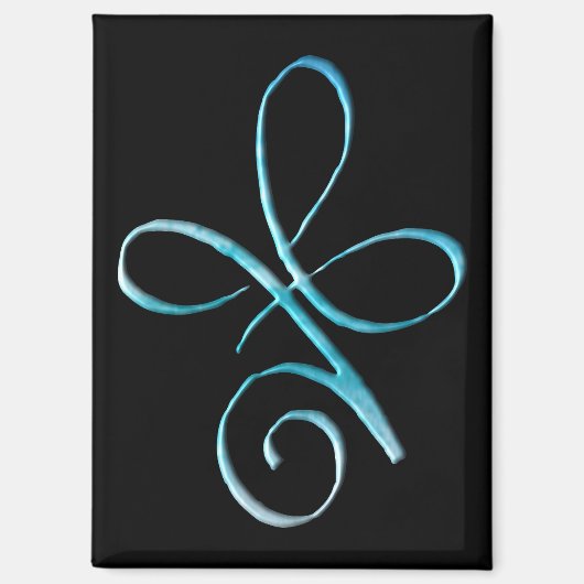 Aimant Amour inconditionnel turquoise (Recto)