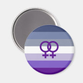 Aimant Amour Lesbien Butch Fierté WLW (Recto/Verso)