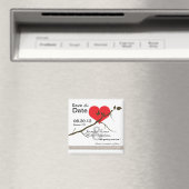 Aimant Amour -Magnet Réservez la date (In Situ (Lave-vaisselle))