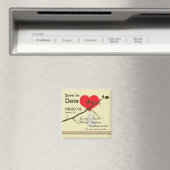 Aimant Amour -Magnet Réservez la date-4 (In Situ (Lave-vaisselle))