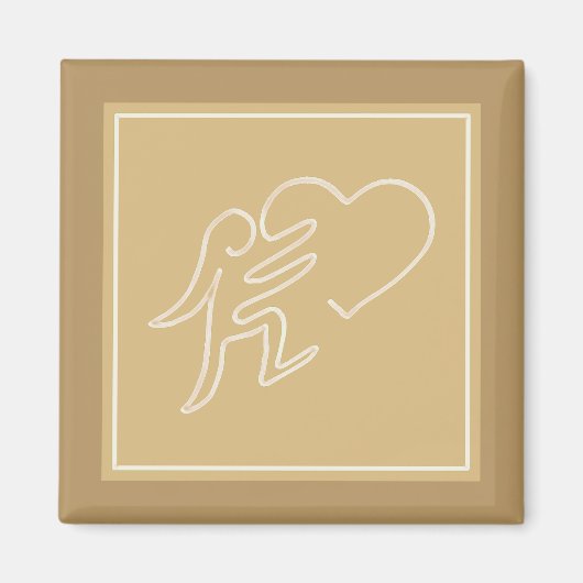 AIMANT AMOUR (MIEL) (Devant)