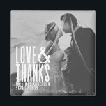 Aimant Amour moderne et Merci Merci Mariage<br><div class="desc">Amour moderne et Merci Merci aimant Mariage</div>